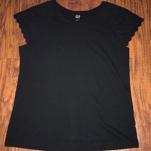 Gap eyelet sleeve t shirt